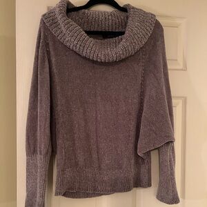 White House Black Market taupe Cowl Neck Sweater